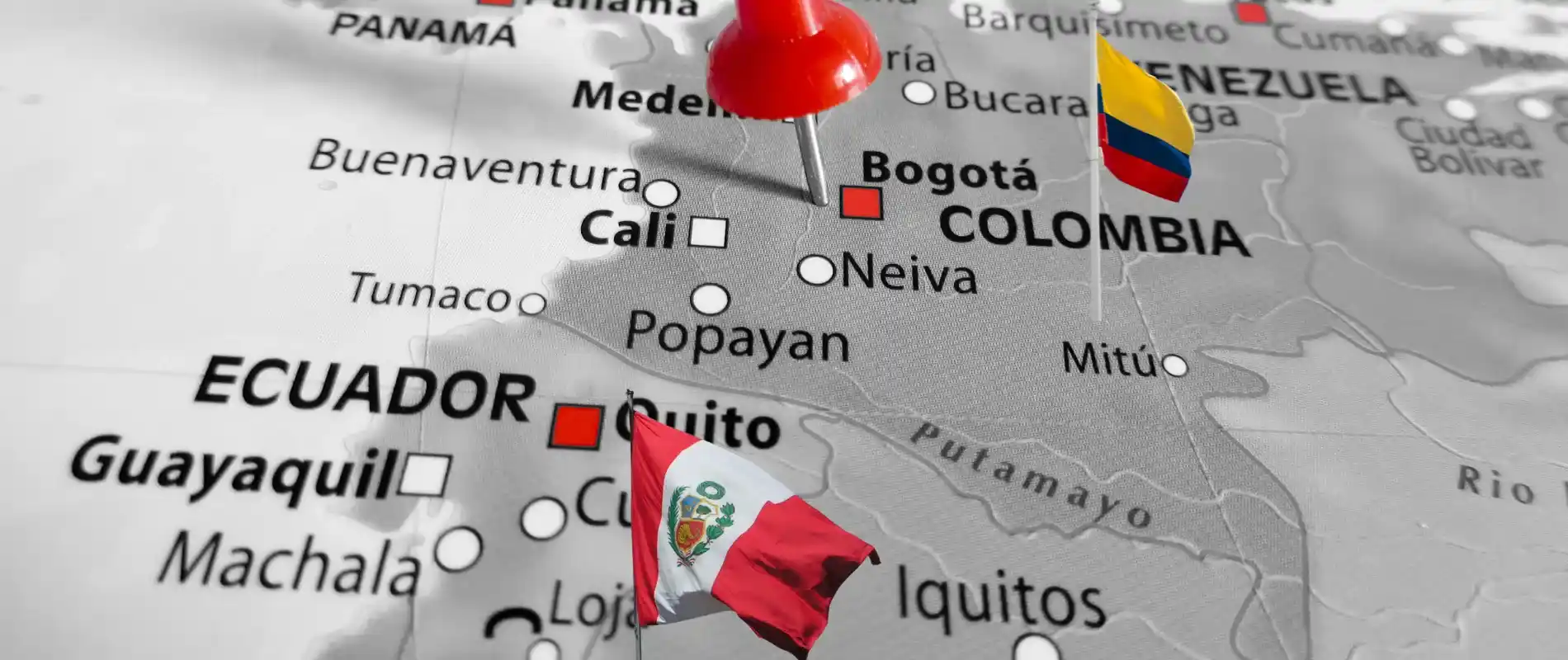 ¿Qué tan lejos está Perú de Colombia?
